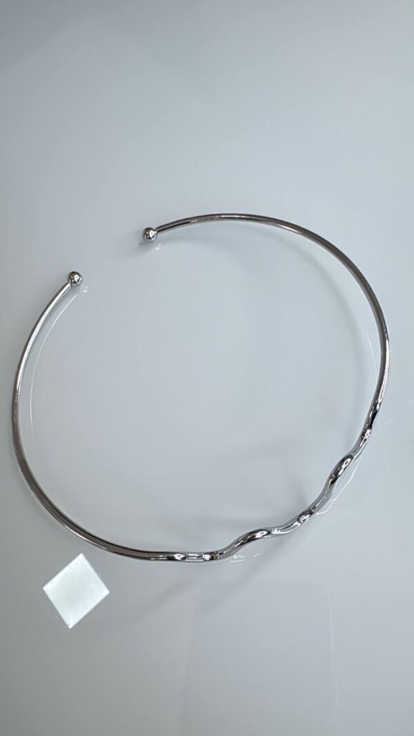Colar Choker Prata Zigzag - Imagem 2