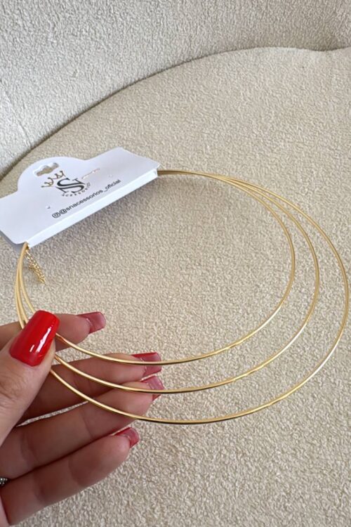 Colar Choker Cleopatra Dourado