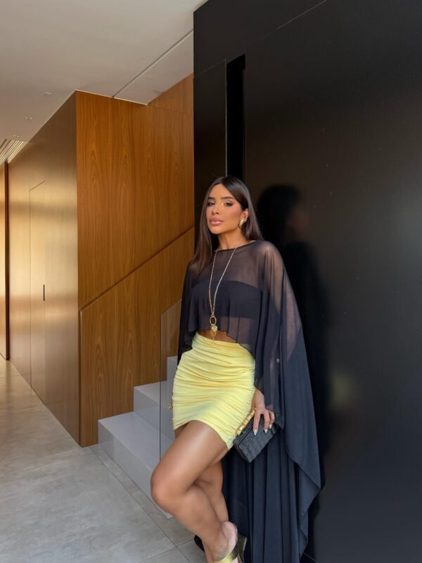 Capa Tule + Top Faixa Preto - Imagem 2