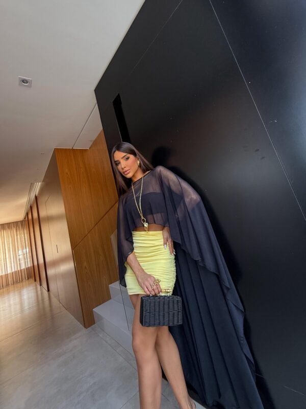 Capa Tule + Top Faixa Preto - Imagem 5