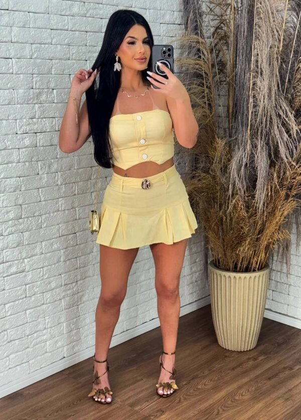 Conjunto Linho Patty Amarelo - Imagem 4