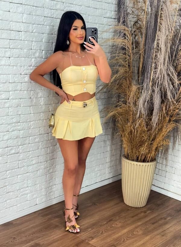 Conjunto Linho Patty Amarelo - Imagem 7
