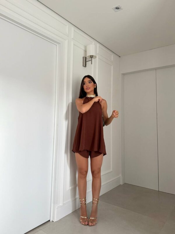 Conjunto viscolinho Trancoso Marrom - Imagem 4