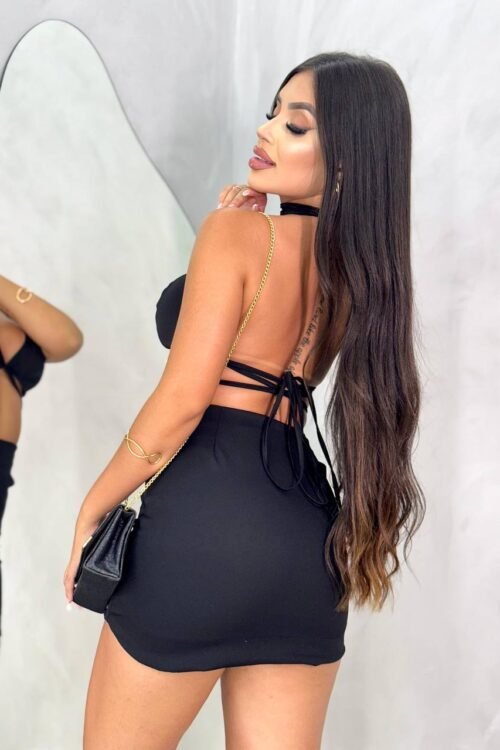 Conjunto Alfaiataria Preto Sonza