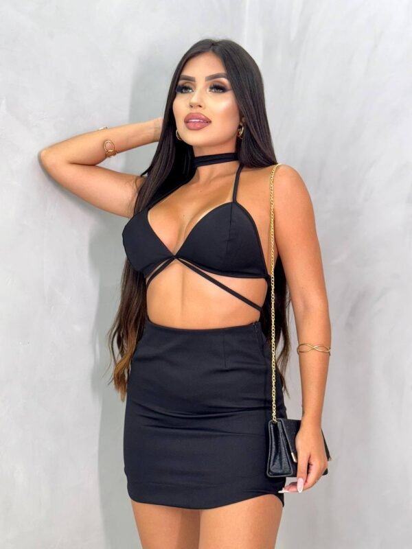 Conjunto Alfaiataria Preto Sonza