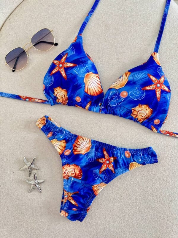 Biquíni Estampado Azul