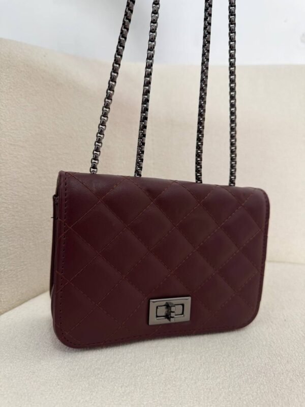 Bolsa Marrom Com Grafite - Imagem 2