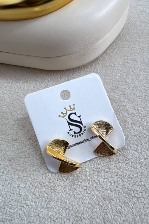 Brinco Basic Hourglass Dourado