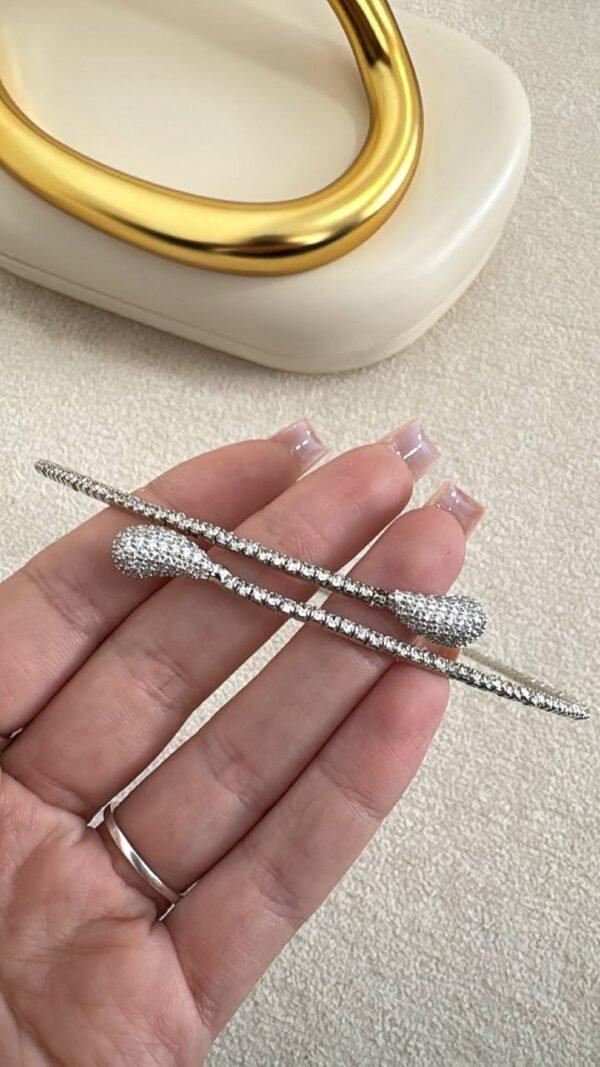 Colar Choker Cravejado Prata