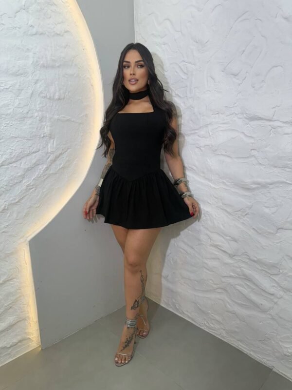 Vestido/macaquinho Alfaiataria Sensorial Preto - Imagem 5