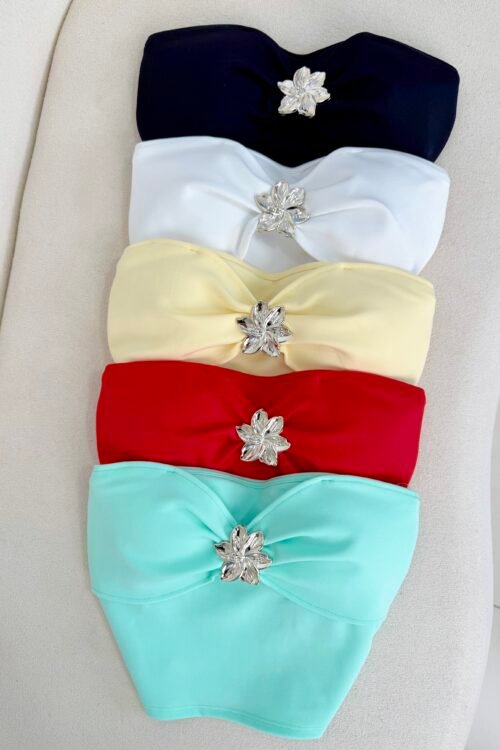 Cropped Tomara que Caia Neoprene Hibisco