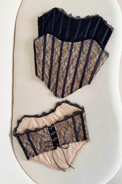 Cropped Corset Rendado