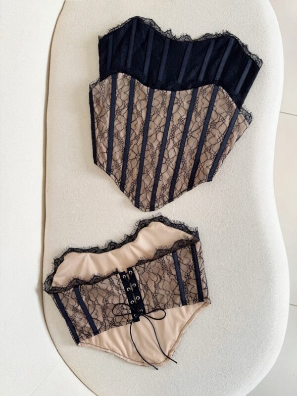 Cropped Corset Rendado