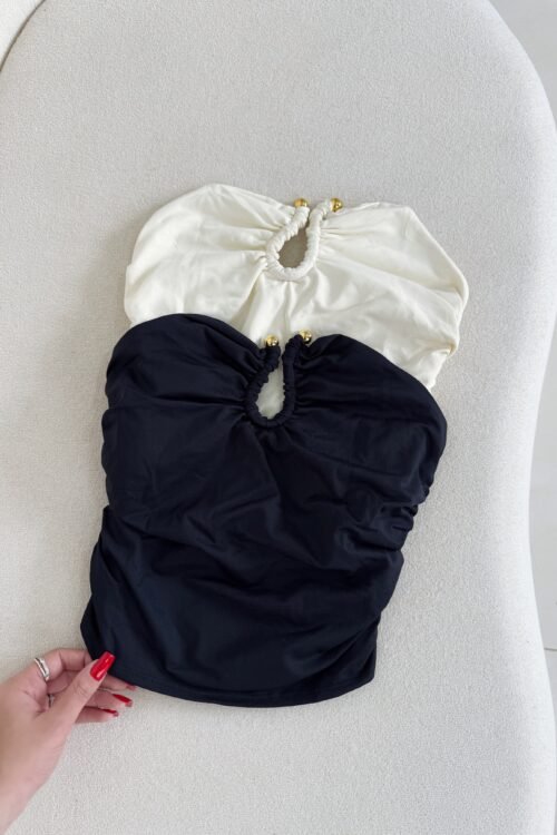Cropped Tomara que Caia com Fivela Orgânica