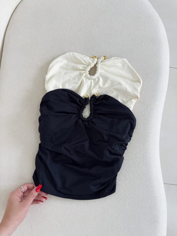Cropped Tomara que Caia com Fivela Orgânica