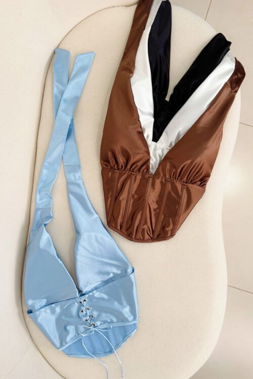 Cropped Corselet Malha Prada