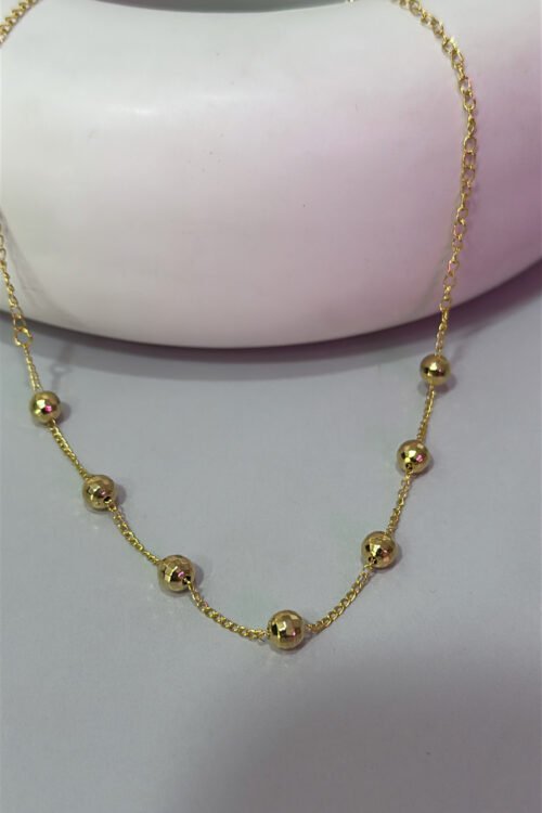 Colar Bolinhas Dourado