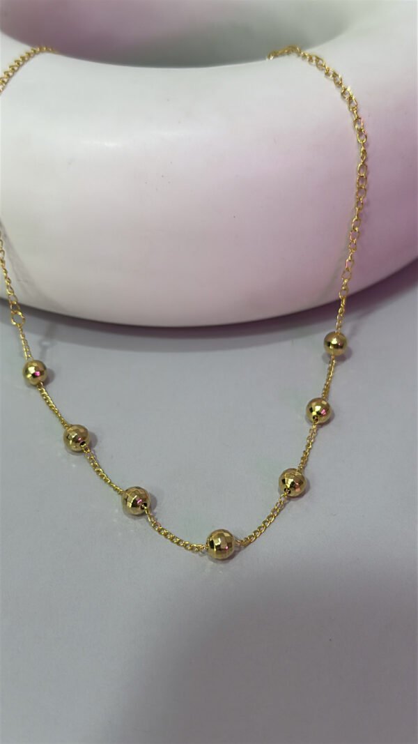 Colar Bolinhas Dourado
