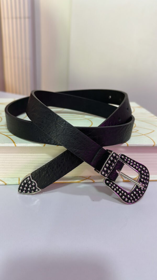 Cinto Strass Fivela Preto