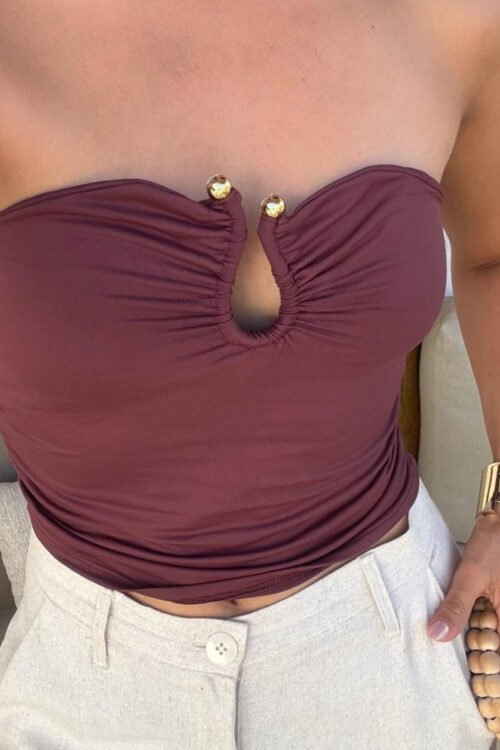 Cropped Tomara que Caia com Fivela Orgânica