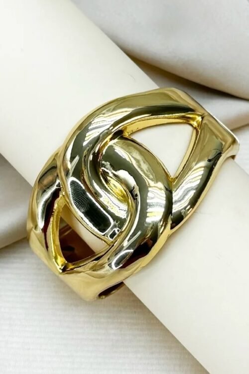 Bracelete Nó de Gota Dourado