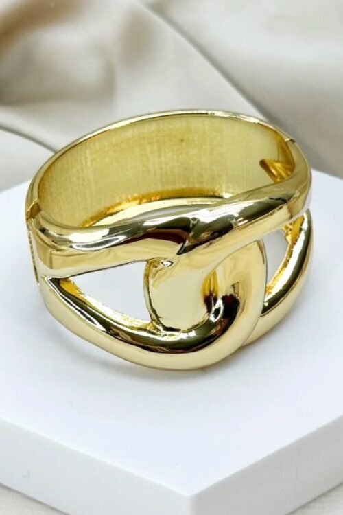 Bracelete Nó de Gota Dourado