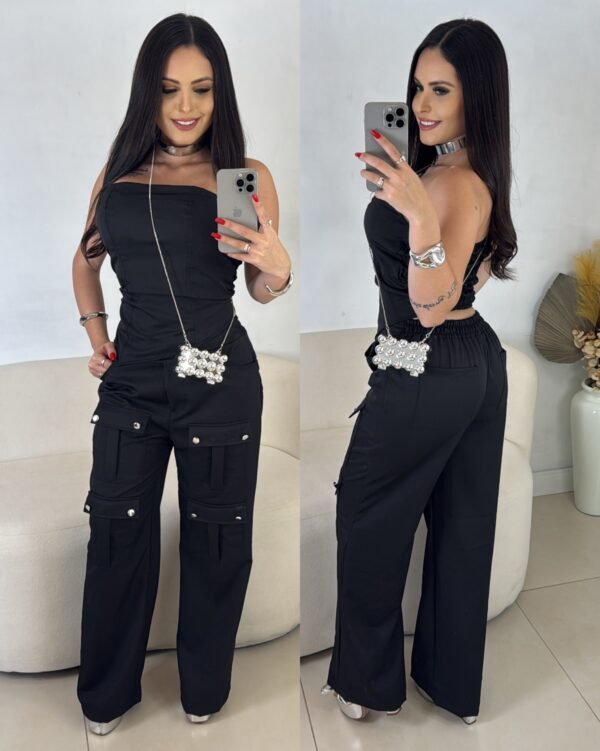 Conjunto Style Bolsos Preto