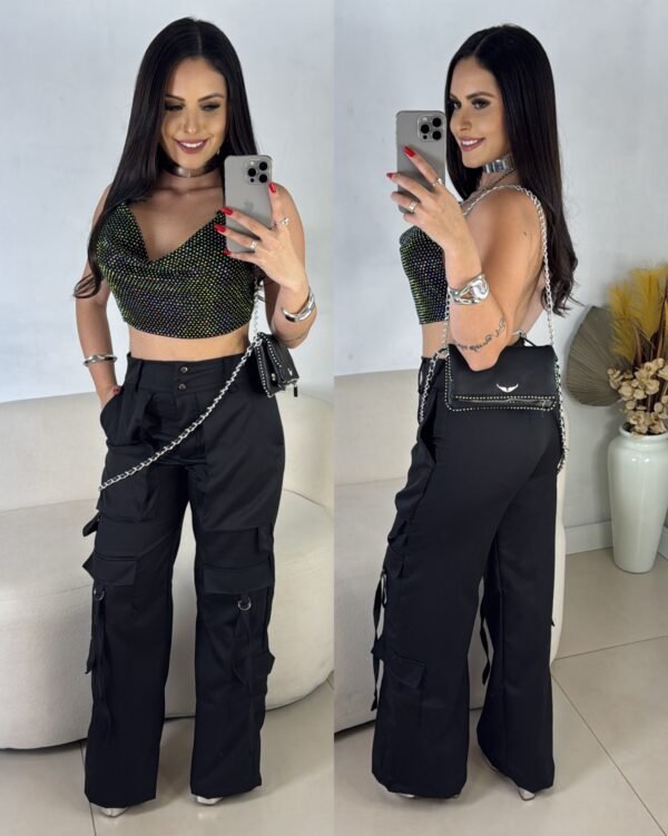 Calça Cargo Style Preta