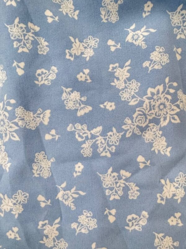 Vestido/macaquinho Camponesa Florido Azul - Imagem 2