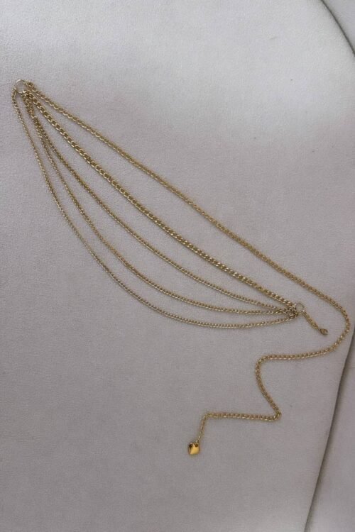 Cinto Correntes Diversas Dourado