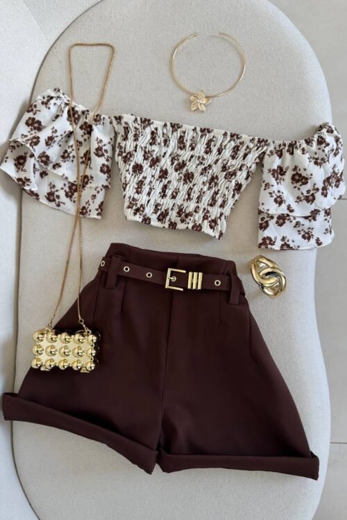 Cropped Lastex Manga Sino Ciganinha