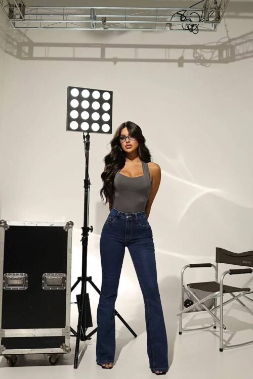 Calça Flare Carmen Jeans Azul