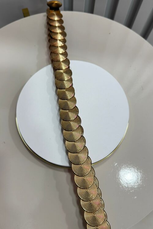 Cinto Moedas Dourada