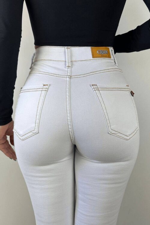 Calça Carmen Jeans Cristal Branca