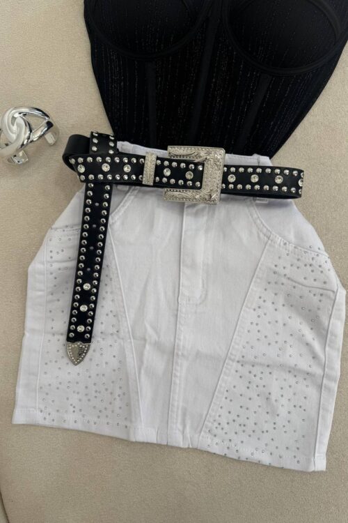 Croppeds Corsets de Tule com Brilho