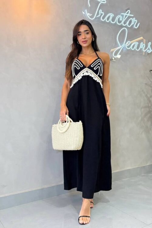 Vestido Longo Marcelle Preto