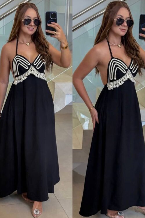 Vestido Longo Marcelle Preto