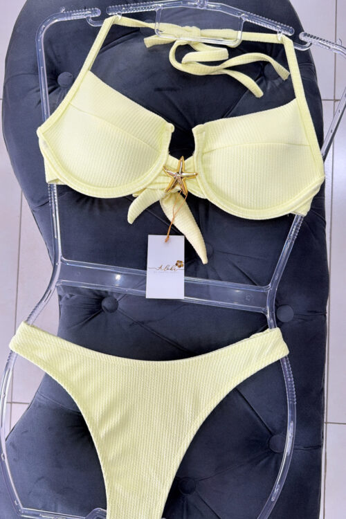 Biquíni Atoalhado Aro Amarelo