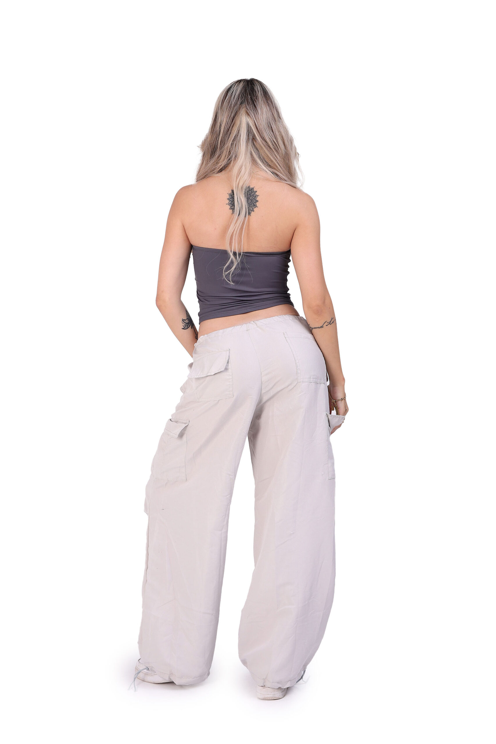 Cropped Tube Poliamida Top Chumbo - Imagem 3