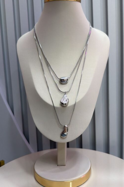 Conjunto de 3 Colares Moon