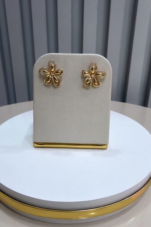 Brinco Flower Dourado