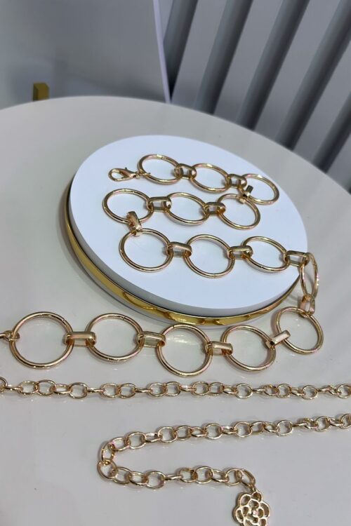 Cinto Corrente Círculos Liso