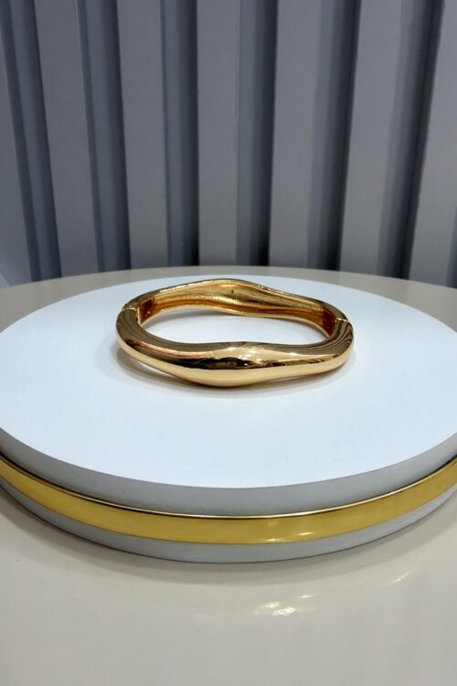 Bracelete Slim Wave Dourada