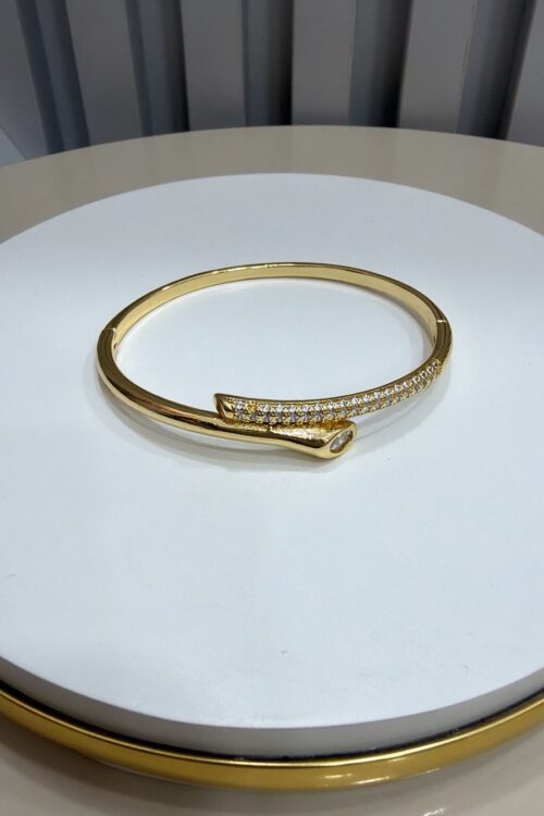 Bracelete Strass Dourado Virgínia