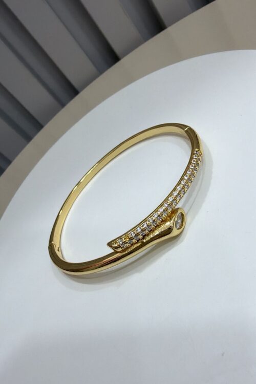 Bracelete Strass Dourado Virgínia