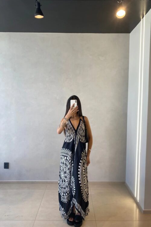 Vestido Indiano Bicos Longo