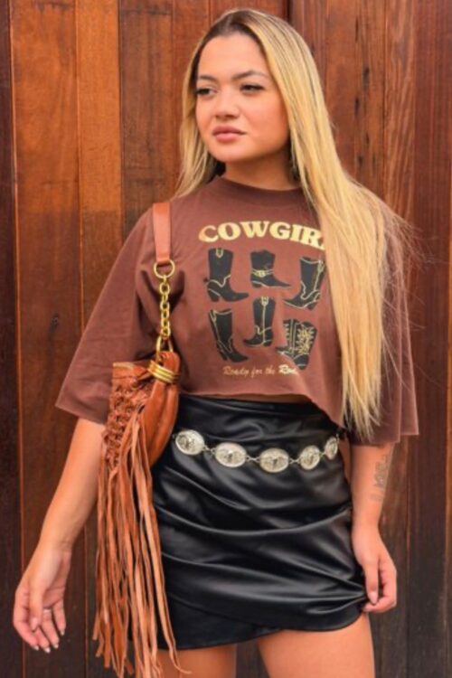 Cropped T-shirts Country Botas