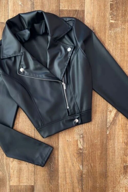 Jaqueta Courino Preta