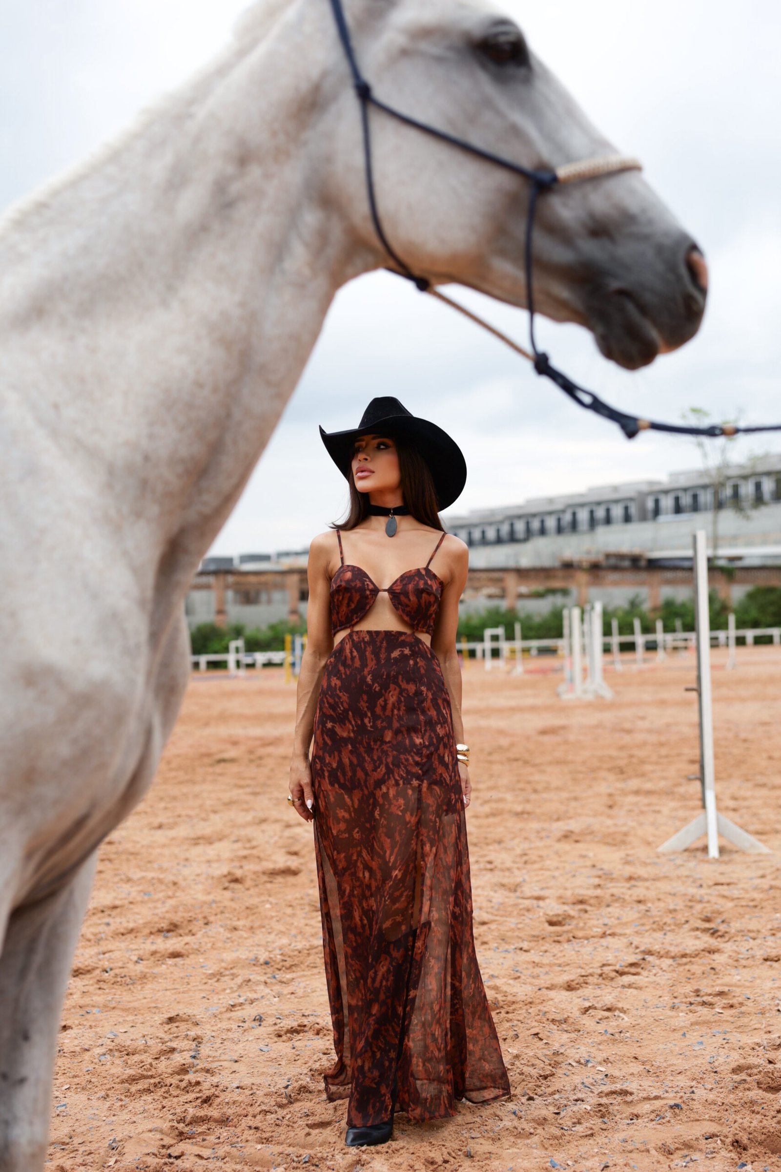 Vestido Mystic - Estampa Animal Print com Recortes Estilizados - Imagem 8