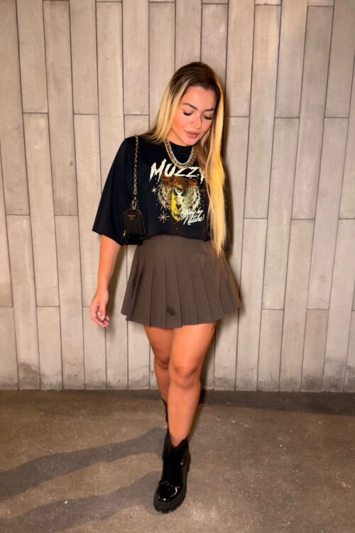 T-shirts Cropped Muzzy Metalizado